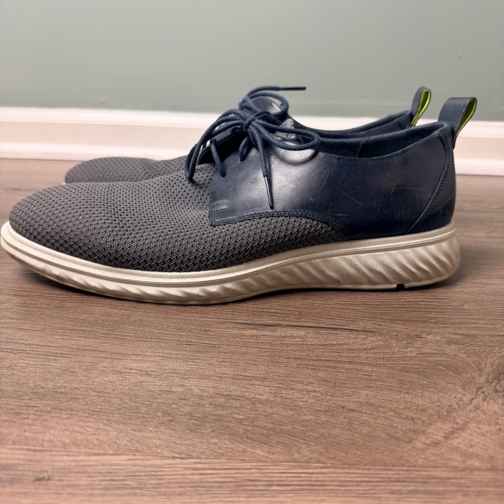 ECCO Men's ST.1 Hybrid Lite Casual Tie Oxford in Titanium/Denim Blue - US 10 - Picture 6 of 9